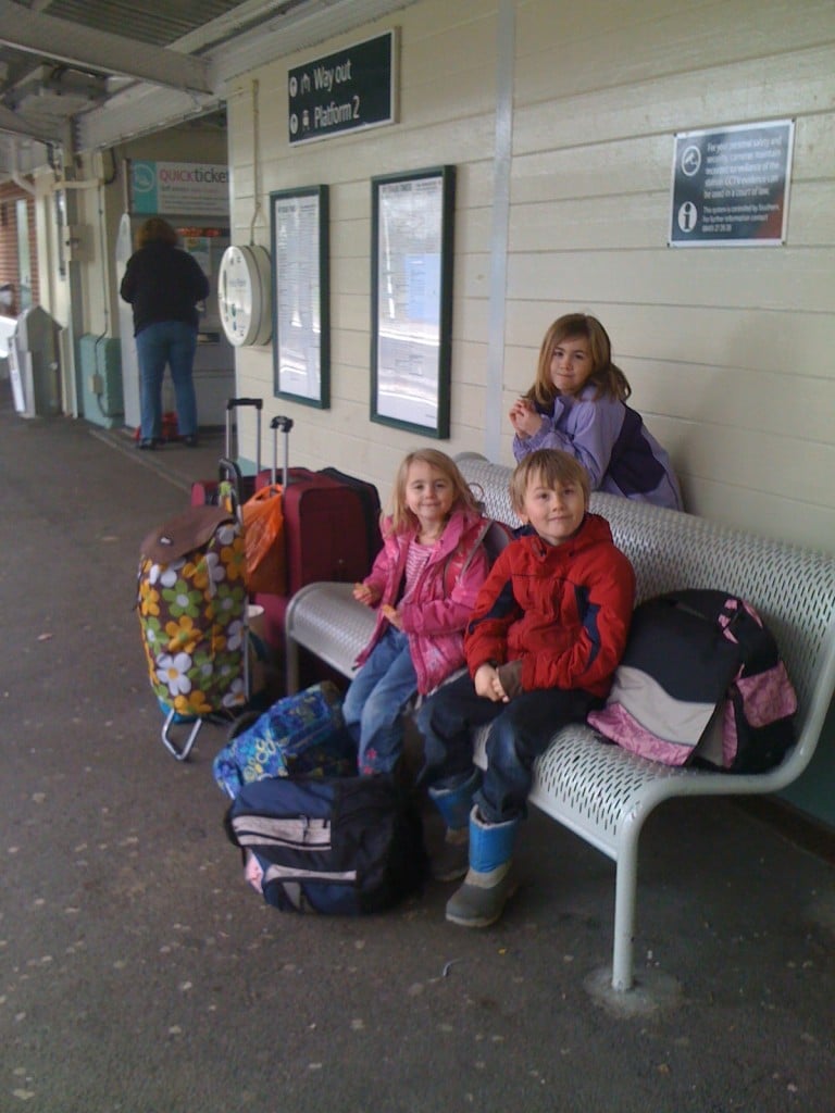 Waiting for the train Waiting for the train