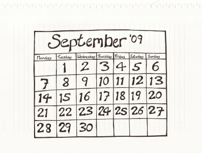 September calendar September calendar