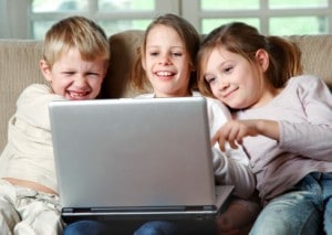 kids on the computer