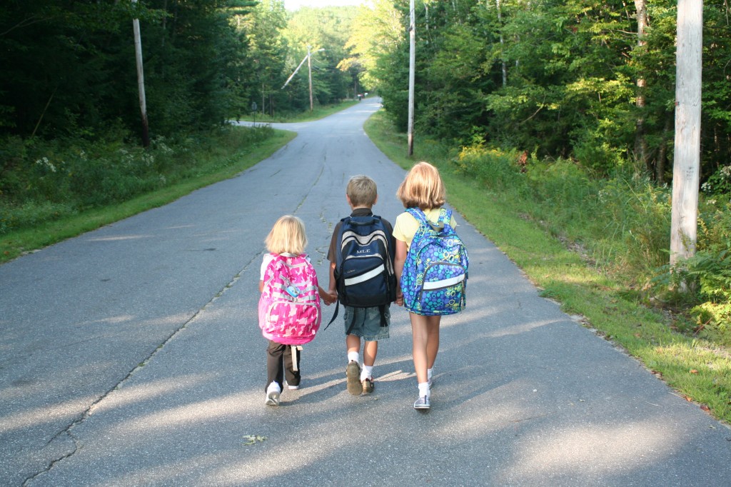 Kids Off to School