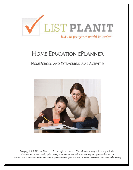 home education eplanner home education eplanner