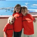 My children on our balcony in Monte di Procida