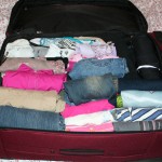 packing luggage