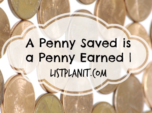 a penny saved is a penny earned essay